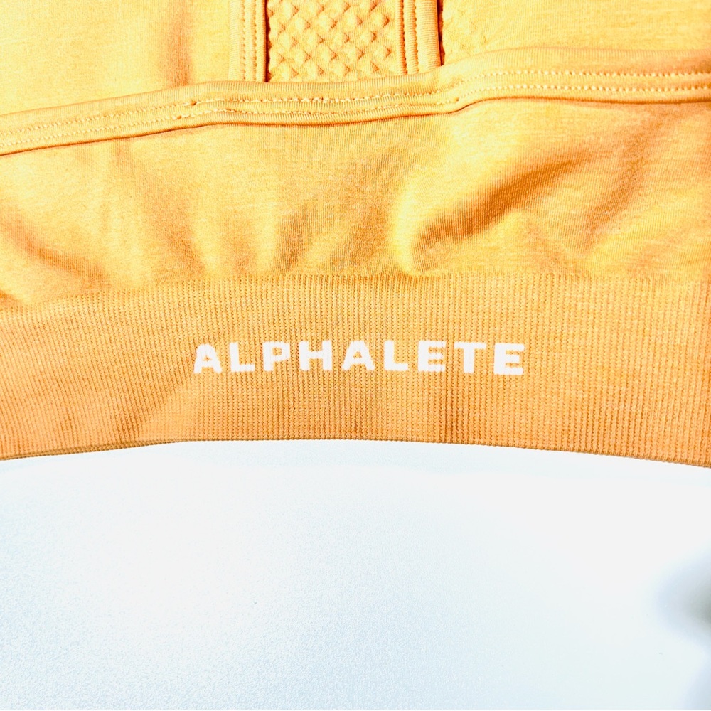 Alphalete Orange Seamless Racerback Sports Bra Size Large - Picture 4 of 5